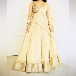 Brand new zardozi worked full flared designer lehenga